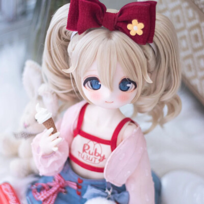 1/6 BJD Dolls Resin Body Nude Painted Face Make Up Eyes Cuddly Bear Girl Dolls