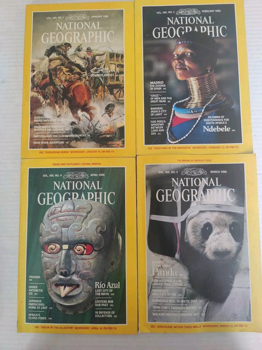 【レベッカ】ナショナルジオグラフィック英語版1986年 1986 Full Year National Geographic Magazine. The Complete