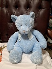 12. Clean Russ Snookie Blue Bear Rattle Plush 12" Russ For Baby