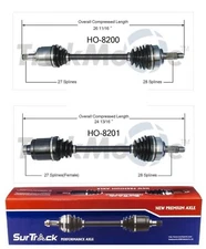 For Honda Element 2003-2008 4WD/FWD Pair of Front CV Axle Shafts SurTrack Set