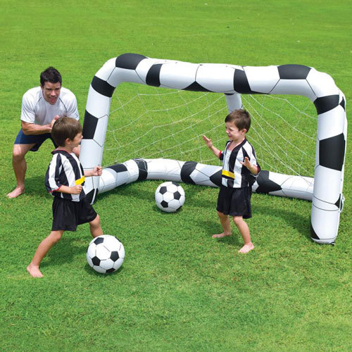 Set Calcio Gonfiabile per Bambini | 2 Palloni Inclusi | Outdoor & Pool