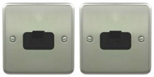 2 x Deta 1910SCB Unswitched Spur Connection Units - 13 Amp Satin Chrome