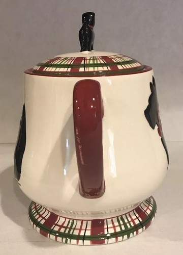 Black Scottie Scottish Terrier Dog Ceramic Teapot - Kate Williams Global Designs - Picture 2 of 13