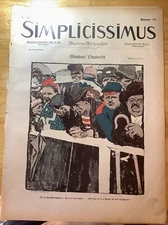 1902 RARE GERMAN SIMPLICISSIMUS MAGAZINE ~ ART NOUVEAU ERA