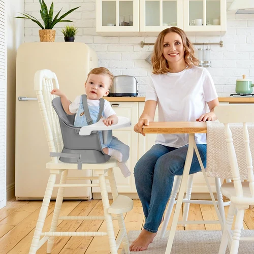 Baby High Chair Convertible 6-in-1 with Adjustable Legs for Babies and Toddlers - Picture 9 of 30