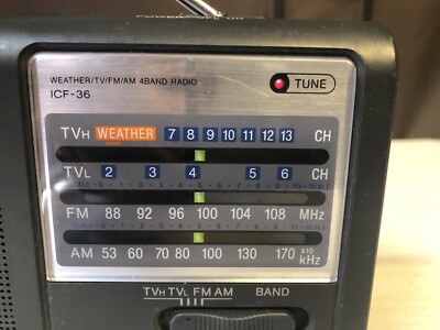 Sony ICF-36 Portable 4 Band Radio. | eBay