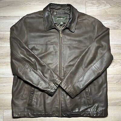 Vintage Eddie Bauer Genuine Leather Brown Jacket size XXL Vintage Eddie Bauer Genuine Leather Brown Jacket size XXL