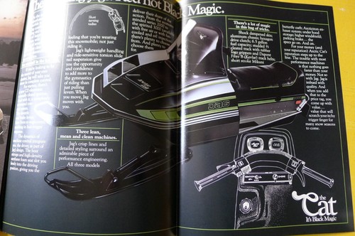 MINTY Vintage ARCTIC CAT Black Magic Snowmobile BROCHURE Catalog 1980 - Picture 4 of 6