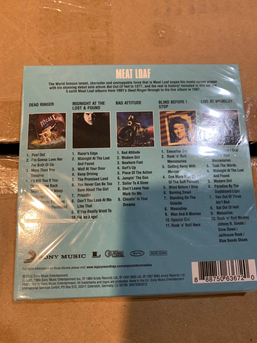 Meat Loaf - Original Album Classics New sealed CD 5-disc box set