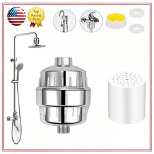 20 Stage Shower Head Filter Purifier with Filter for Hard Water Softener US