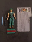 Vintage 1988 G.I. Joe Muskrat 100% Complete Figure w/ Filecard, New O-Ring READ