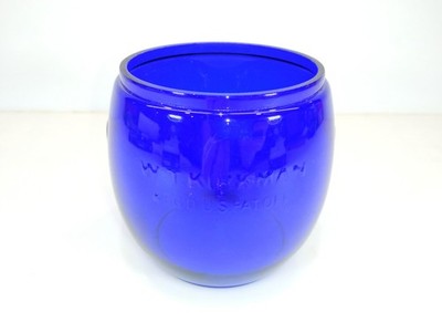 NOS W.T. Kirkman Blue Full Weight Lantern Globe LOC-NOB Fits Dietz #2 D-Lite