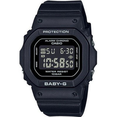 NEW Casio Baby-G BGD-565U-1 All Black Digital Alarm Shock Resistant Womens Watch