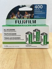Fujifilm 400 Speed 35mm Film 3 Pack Of 3x36 Rolls Brand New