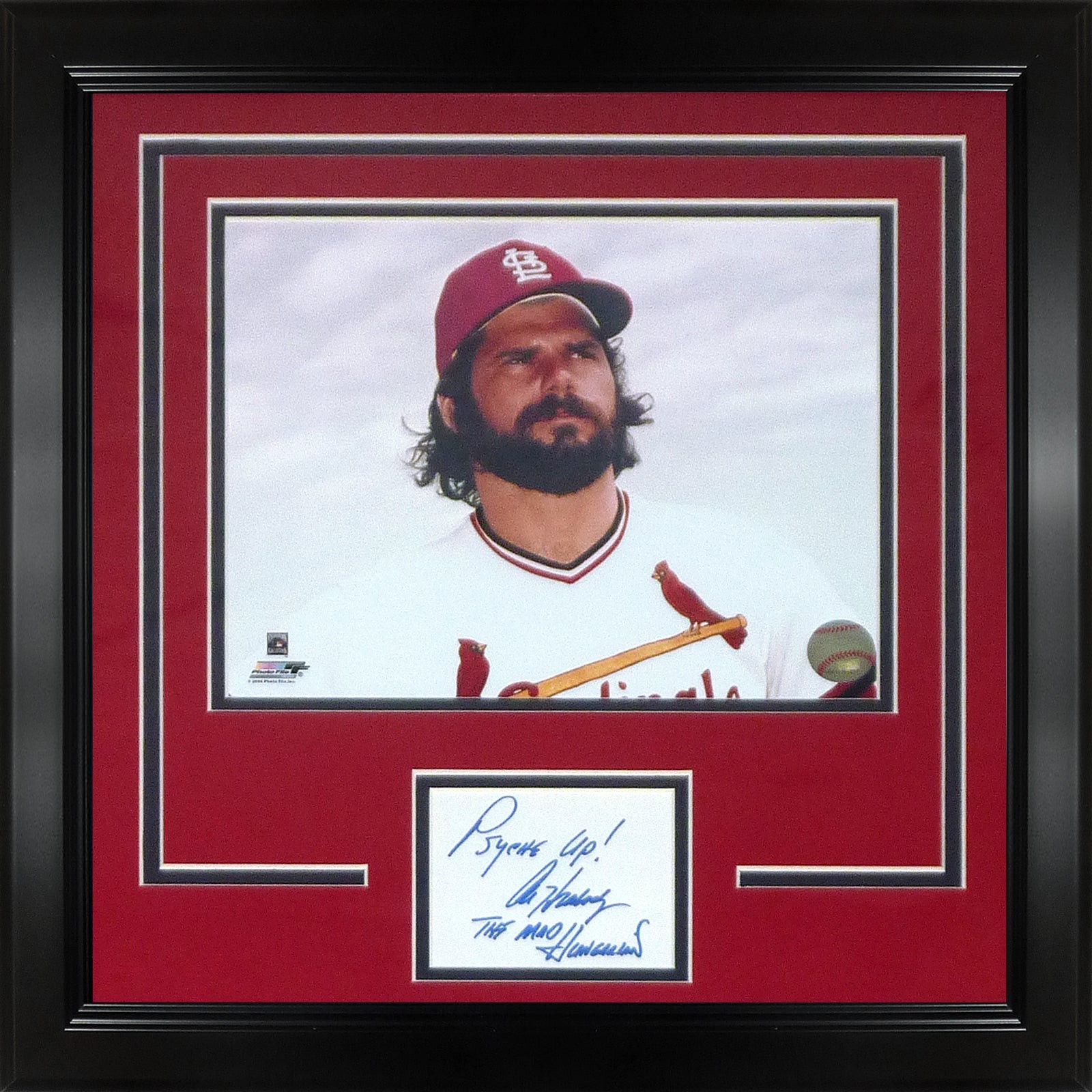 Al Hrabosky Autographed St. Louis Cardinals Signature Series Frame
