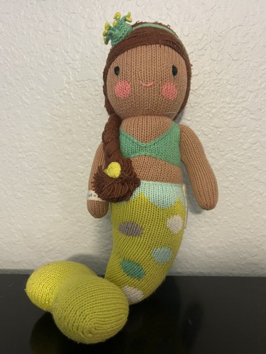 Cuddle and Kind Handmade Knit Mermaid Doll 'Pearl'