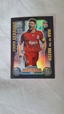 Topps Match Attax 2007-08 Liverpool Steven Gerrard Man Of The Match 