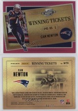 2020 Panini Contenders Optic Winning Tickets Pink /75 Cam Newton #WT9