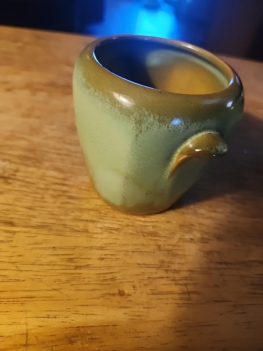 Frankoma Prairie Green Open Sugar & Creamer Set, 5 DA 5 DB