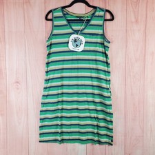Toad & Co Grom Tank Dress Womens Medium Multicolor Striped Bra Friendly Straps