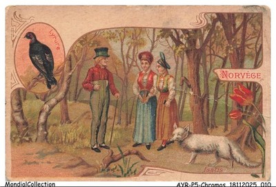 AYRP5-0287-CHROMOS - Chicorée a la française blau gestreift - Le monde des foret