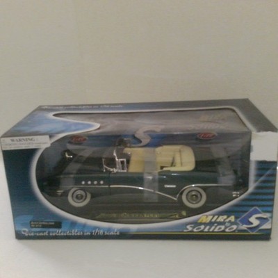 Mira Solido 1/18 scale diecast model 1955 Buick Century Convertible Dk. Green