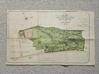 1863 sales plan of the Holly Mount Estate Great Malvern Worcestershire