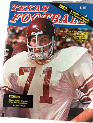1967 Dave Campbell Texas Football Annual Magazine Mo Moorman Gene Stallings SWC - Image 1 of 4