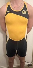 Cal UC Berkeley Track  Field singlet unisuit mens M spandex Running Nike