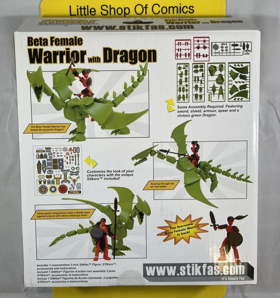 Stikfas Beta Female Warrior With Green Dragon - Image 2 of 4