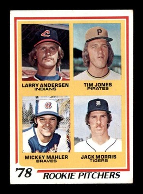1978 Topps #703 Andersen/Jones/Mahler/Morris Rookie Pitchers VGEX X3651633