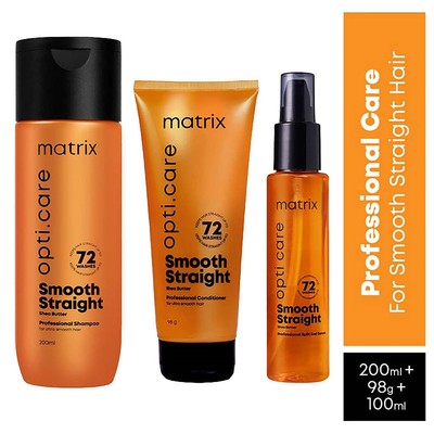 Matrix Opti.Care Professional Shampoo+Conditioner+Serum Combo for Straight Hair