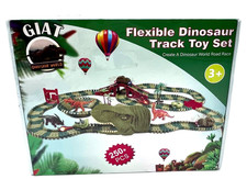 Giat Dinosaur World Flexible Dinosaur Track Set (250+ Pieces)
