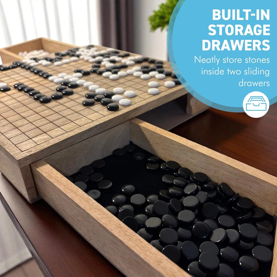 30cm Wooden Go Board Set - Image 4 of 4