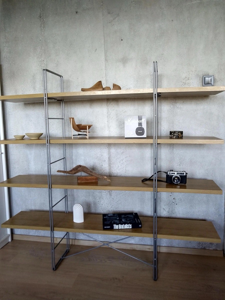 Vintage IKEA ENETRI Shelf by Niels Gammelgaard 90s 4-Tier Shelving