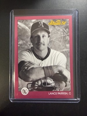 1991 Leaf Studio Lance Parrish California Angels #29