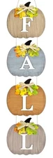 Fall Pumpkin Decoration Wooden Door Wreath for Front Door Large Pumpkin Retro