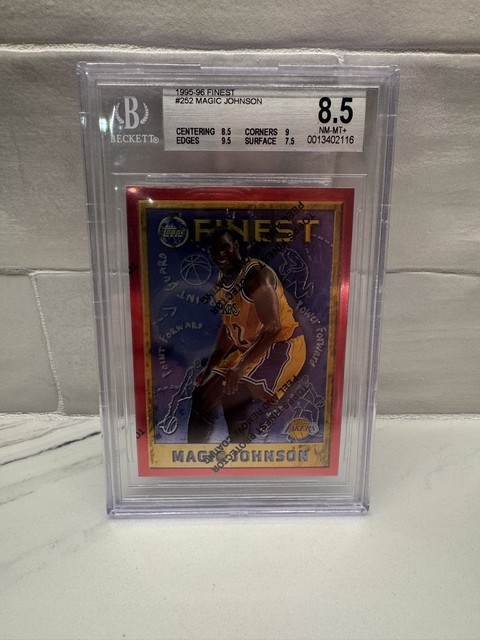 1995-96 Topps Finest - Magic Johnson #252 BGS 8.5