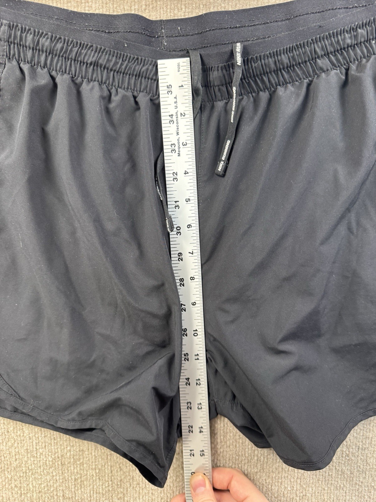 Women's Nike Running Shorts Black Dri-Fit Size XL thumbnail 7