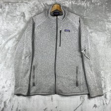 Patagonia Better Sweater Jacket Mens XL Gray Full Zip Fleece 25528 flaw read