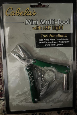 Cabela's Mini Multi-Tool with LED Light -- Factory Sealed
