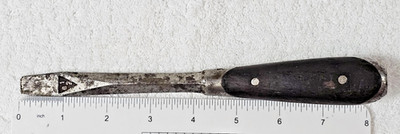 VTG Perfect Handle Square Shank Screwdriver 8 1/2'' Forged Steel Wood Grip 812
