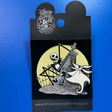 Disney Pin Nightmare Before Christmas NBC Doghouse Moon Jack Skellington & Zero