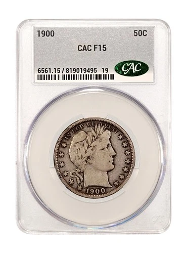 1900 Barber Half Dollar CACG F 15 - Choice Fine PQ