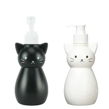 Hashy TOPIN Soap Dispenser-S Black Cat White Cat Bottle 300ml