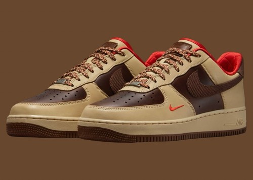 Size 11.5 - Nike Air Force 1 '07 Light British Tan Cacao Wow | NWB missing lid