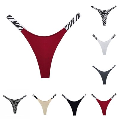 Sexy Damen Höschen Rückenfrei Unterteil Weiblich G-String Hochgeschnitten Leopardenmuster