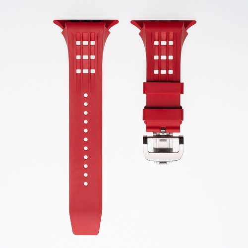 Luxury Transparent Mod Kit For Apple Watch Series 10 46mm Rubebr Band Clear Case - Picture 27 of 30