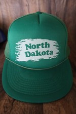 North Dakota VTG GREEN Trucker Mesh Snapback Hat 16