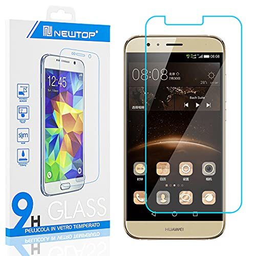 N NEWTOP [1 PEZZO] Pellicola GLASS FILM Compatibile con Huawei G8, Fina (P0c)